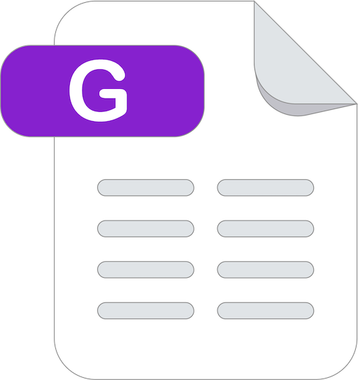Google Form file type icon image